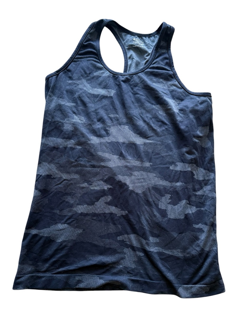 Black and gray Camouflage Racerback Tank